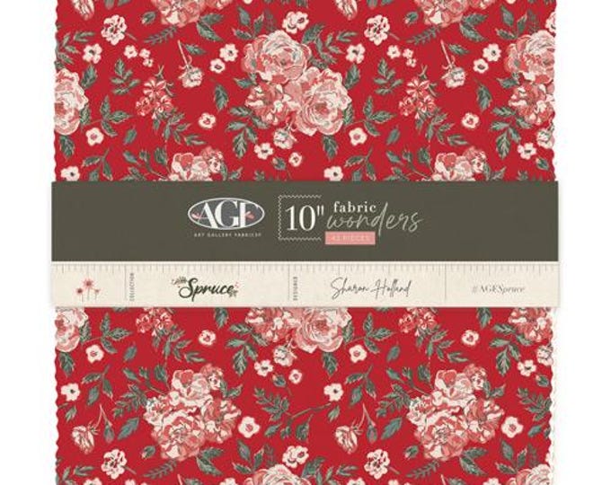 AGF Spruce 10 Inch Squares | Precut Fabric Wonders by Sharon Holland for Art Gallery Fabrics