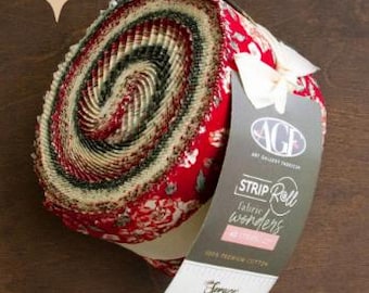AGF Spruce 2.5 Strip Fabric Roll | Precut Fabric Wonders from the Spruce collection by Sharon Holland for Art Gallery Fabrics