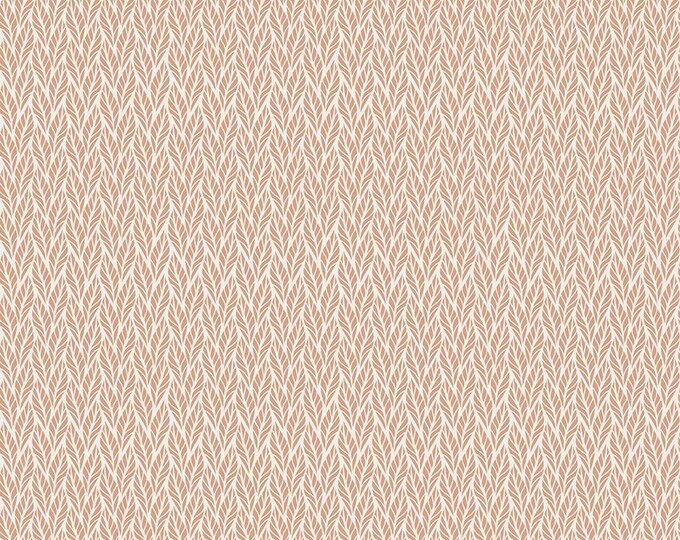 Evening on the Prairie Fabric: Geo Leaves in Beige Print by Modern Prairie for Riley Blake Designs, C16750-BEIGE