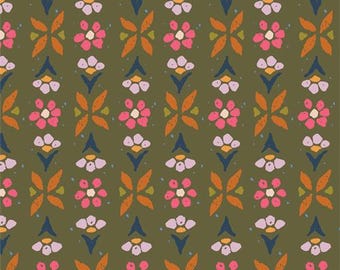 Starling, Art Gallery Fabrics Etchmark Meadow Print, by Maureen Cracknell for Art Gallery Fabrics, Fabric by the Yard