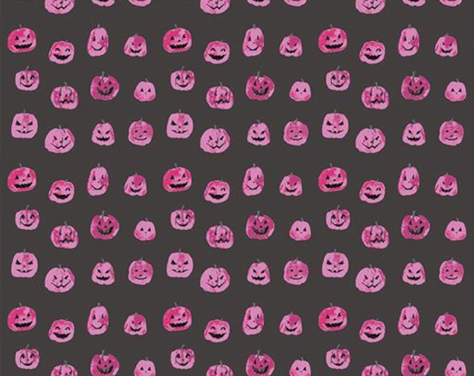 Enshadow Cotton Fabric by Katarina Roccella for Art Gallery Fabrics | Gourd Parade | Jack-O-Lanterns | Cotton Quilting and Garment Fabric