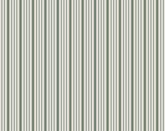 PREORDER Spruce Fabric by Sharon Holland for Art Gallery Fabrics | Timeless Ticking Sage | Cottage Core | Cotton Quilting and Garment Fabric