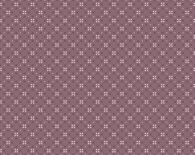 Evening on the Prairie Fabric: Geo Floral in Grape Print by Modern Prairie for Riley Blake Designs, C16748-HEATHER