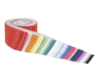 Sparkler 2 1/2" Rolie Polie - 40 Pcs of Sparkler Cotton Strips by Melissa Mortenson for Riley Blake Designs - Fabric Strips - RP-650-40