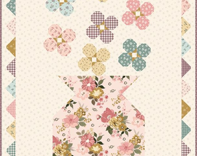 Quilt Pattern, Printed, Sandy Gervais All Abloom for Riley Blake, Quilt Finished Size 42" x 60" - P157-ALLABLOOM