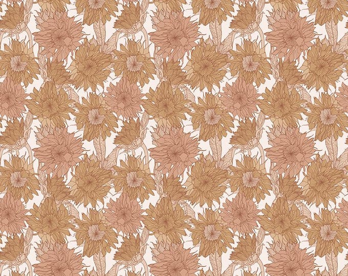 Evening on the Prairie Fabric: Sienna Sunflower Print by Modern Prairie for Riley Blake Designs, C16741-SIENNA