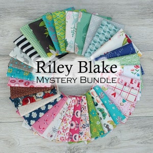 Riley Blake Fabrics in 8, 16, and 32 Piece Mystery Bundles--Choose Fat Quarters or Fat Eighths