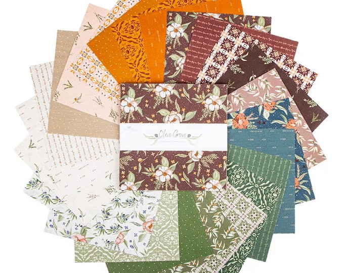 10" Stacker, Olive Grove by Amber Elliot for Riley Blake Designs