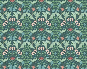 Ambleside Tapestry Teal, Quilting Cotton Fabric by Amanda Niederhauser for Riley Blake Designs, C17111-TEAL