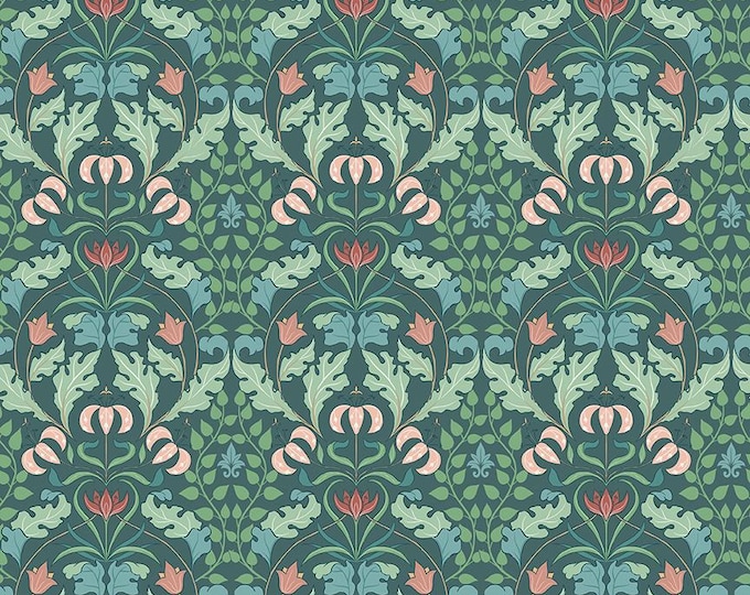 Ambleside Tapestry Teal, Quilting Cotton Fabric by Amanda Niederhauser for Riley Blake Designs, C17111-TEAL