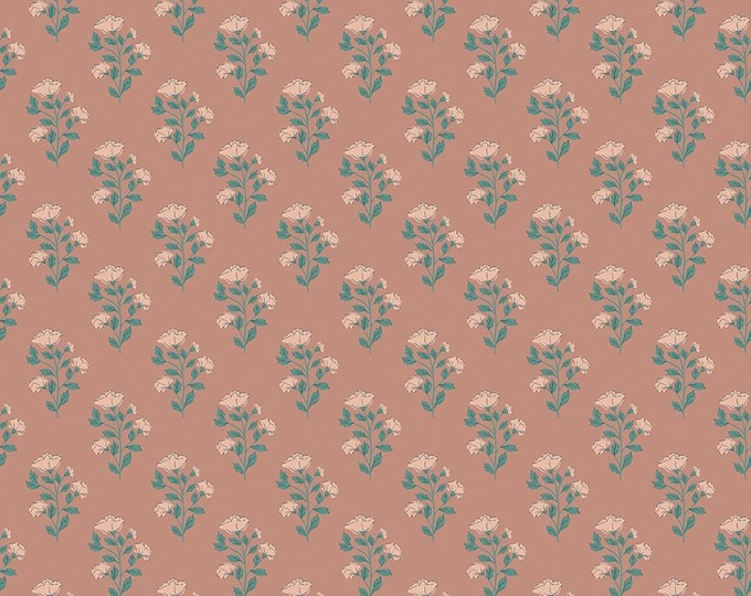 Ambleside Flower Stems Sand, Quilting Cotton Fabric by Amanda Niederhauser for Riley Blake Designs, C17112-DUSTYROSE