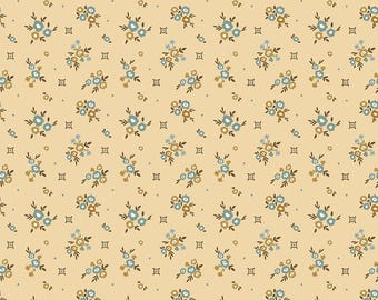 Renew Floral Yellow Quilting Cotton Fabric by Sandy Gervais for Riley Blake Designs, C17281-YELLOW