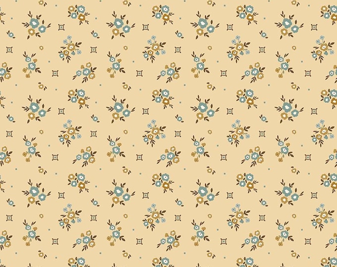 Renew Floral Yellow Quilting Cotton Fabric by Sandy Gervais for Riley Blake Designs, C17281-YELLOW