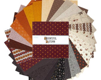 Bountiful Autumn 10 Inch Stacker - 42 Pcs by Stacy West for Riley Blake Designs - 10"x10" Fabric Squares - 10-10850-42
