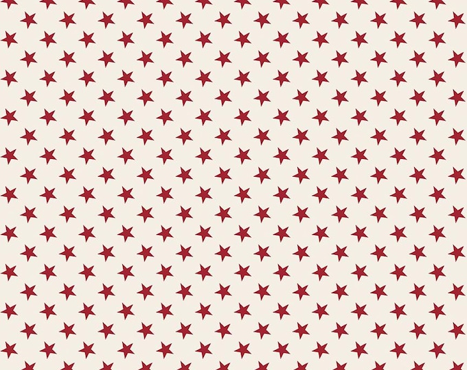 Independence: Stars in Cream Fabric by Riley Blake Designs, C17337-CREAM