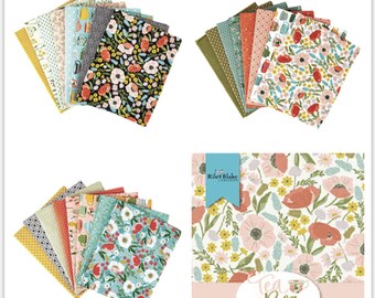 One Yard Bundles -  8 Pieces, Tea with Bea 1-Yard Bundle by Katherine Lenius for Riley Blake Designs--Choose Colorway