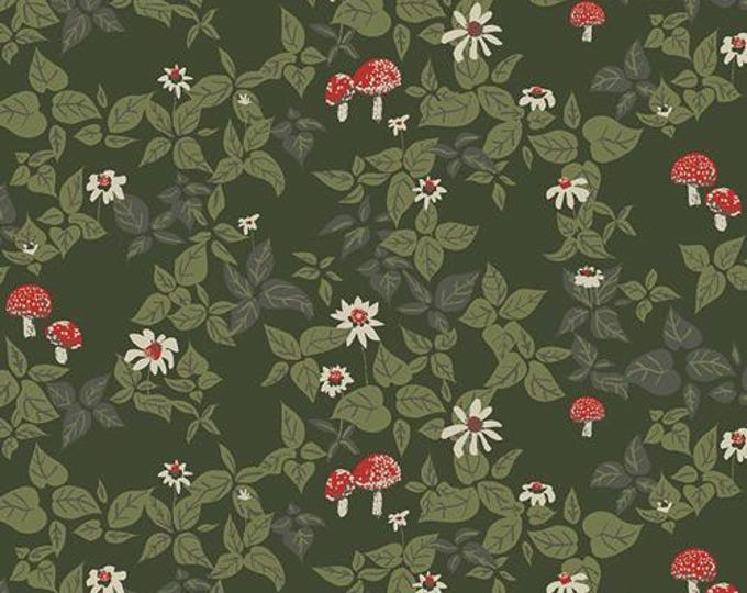 Spruce Fabric by Sharon Holland for Art Gallery Fabrics | Woodland Mushrooms | Cottage Core | Cotton Quilting and Garment Fabric