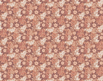 Evening on the Prairie Fabric: Ditsy Floral in Umber Print by Modern Prairie for Riley Blake Designs, C16747-UMBER
