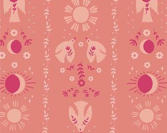 Starling, Art Gallery Fabrics Ascendence Shimmer Print, by Maureen Cracknell for Art Gallery Fabrics, Fabric by the Yard