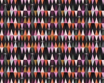 Enshadow Cotton Fabric by Katarina Roccella for Art Gallery Fabrics | Threadling Dusk | Halloween Cotton Quilting and Garment Fabric