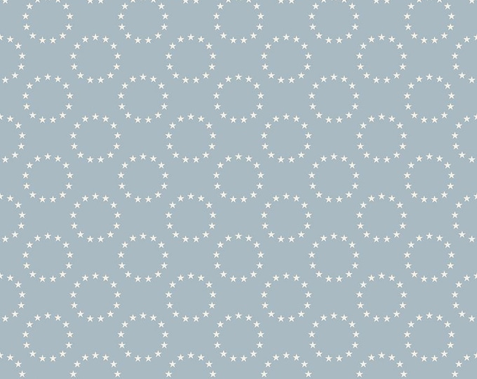 Independence: 13 Colonies Stars in Blue Fabric by Riley Blake Designs, C17336-BLUE