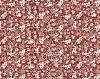 Evening on the Prairie Fabric: Ditsy Floral in Marsala Print by Modern Prairie for Riley Blake Designs, C16747-MARSALA