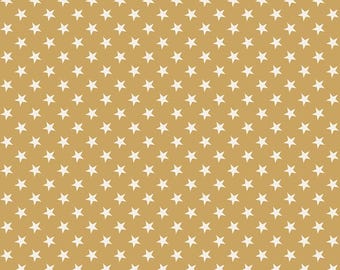 Independence: Stars in Gold Fabric by Riley Blake Designs, C17337-GOLD