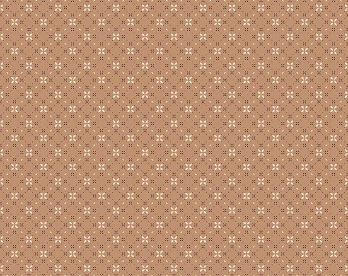 Evening on the Prairie Fabric: Geo Floral in Sienna Print by Modern Prairie for Riley Blake Designs, C16749-SIENNA