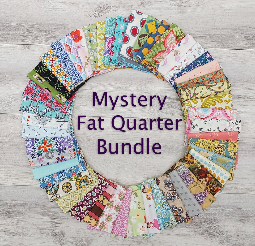 Mystery Fat Quarter Bundles in 4, 8, 16, 32, and 50 Piecesfree Shipping