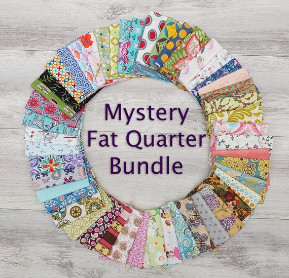 Mystery Fat Quarter Bundles in 4, 8, 16, 32, and 50 Piecesfree Shipping 