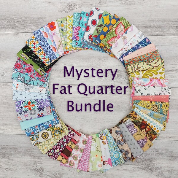 Mystery Fat Quarter Bundles in 4, 8, 16, 32, and 50 Pieces--Free Shipping