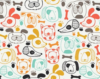 Art Gallery Fabrics, Woof This Way, Oh, Woof!--Quilters Cotton OEKO-TEX Standard 100 Certified--OHW-68680