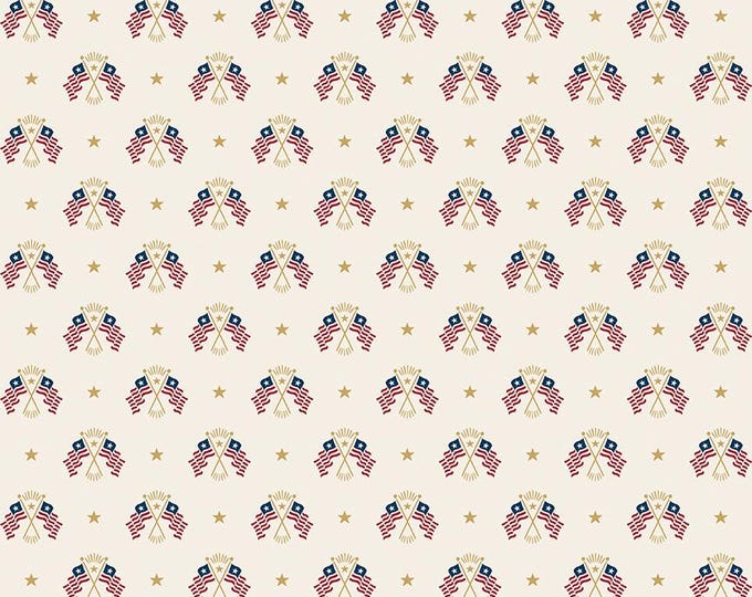 Independence: Old Glory Cream Fabric by Riley Blake Designs, C17333-CREAM