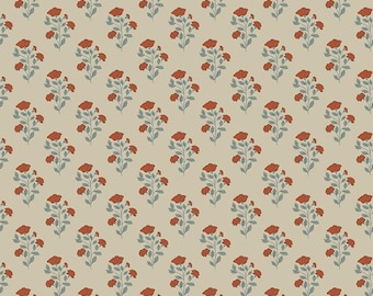 Ambleside Flower Stems Sand, Quilting Cotton Fabric by Amanda Niederhauser for Riley Blake Designs, C17112-SAND