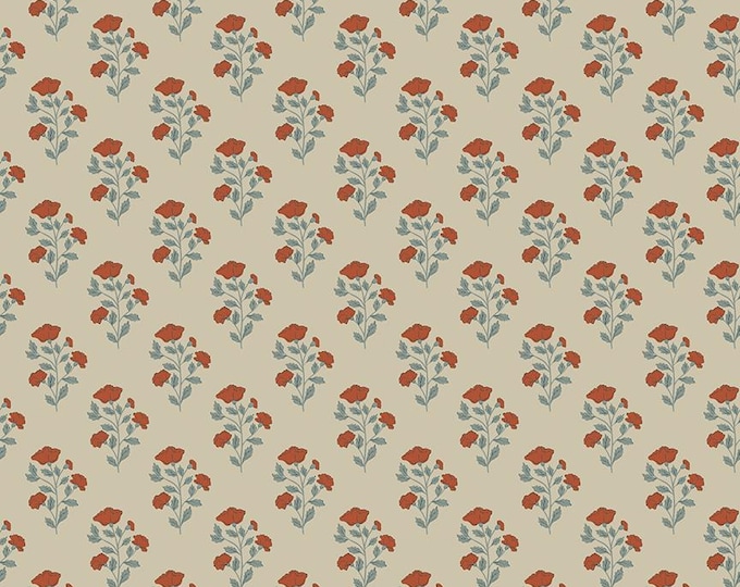 Ambleside Flower Stems Sand, Quilting Cotton Fabric by Amanda Niederhauser for Riley Blake Designs, C17112-SAND