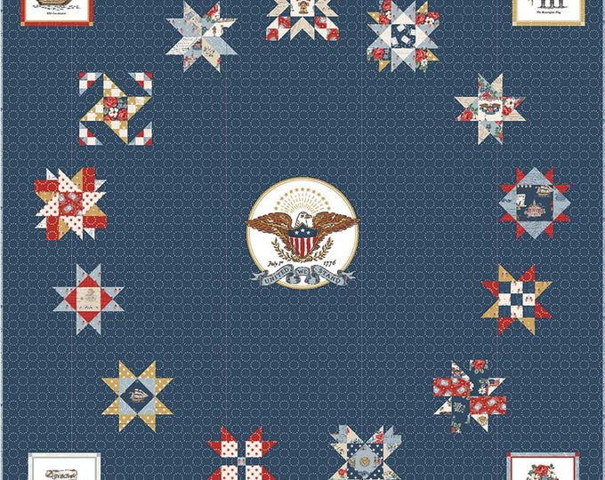 Featured listing image: American Independence BOM Quilt Kit by Riley Blake Designs, KT-17330