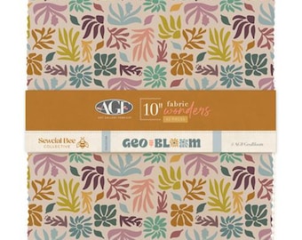 Geobloom 10 Inch Squares by Sewcial Bee Collective for Art Gallery Fabrics