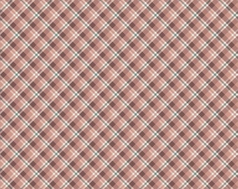 Evening on the Prairie Fabric: Prairie Plaid in Dusty Rose by Modern Prairie for Riley Blake Designs, C16745-DUSTYROSE