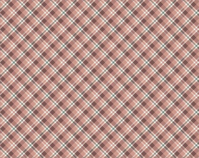 Evening on the Prairie Fabric: Prairie Plaid in Dusty Rose by Modern Prairie for Riley Blake Designs, C16745-DUSTYROSE