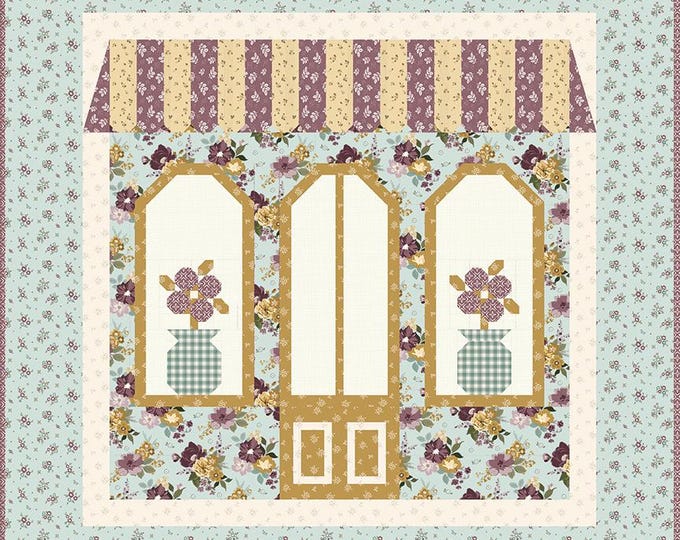 Bouquets on Main Quilt Pattern by Sandy Gervais (43 1/4" x 43 1/4")