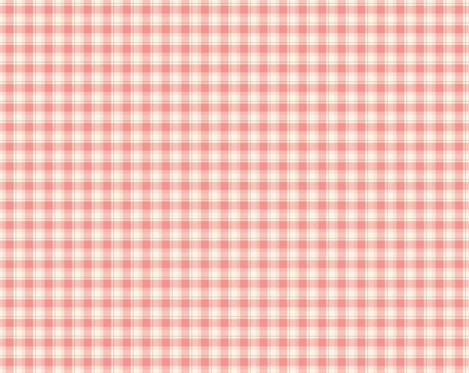 Renew Plaid Coral Quilting Cotton Fabric by Sandy Gervais for Riley Blake Designs, C17284-CORAL