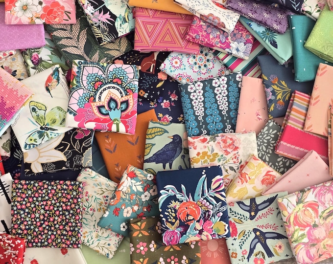 Art Gallery Mystery Fabric Scrap Packs: AGF Cotton Fat Quarter Bundles and By the Pound/Half Pound