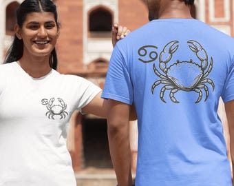 Cancer Zodiac Crab T-Shirt | Astrology Cancer Sign Tee