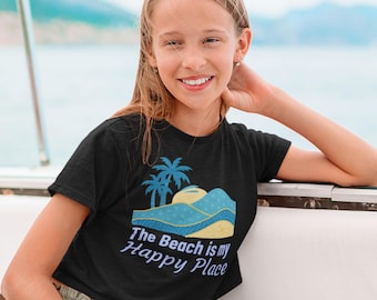 Beach-Themed Kids Tee, Summer T-Shirt, Vacation Shirt, Birthday Gift, Ocean Apparel, Family Trip Outfits, Beach Lover's Tee