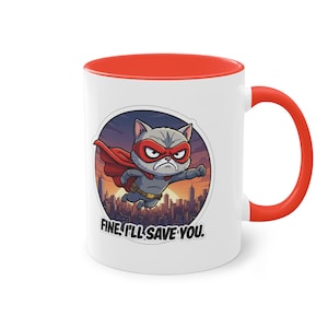 Grumpy Cat Two-Tone Coffee Mug - Playful Ceramic Mug