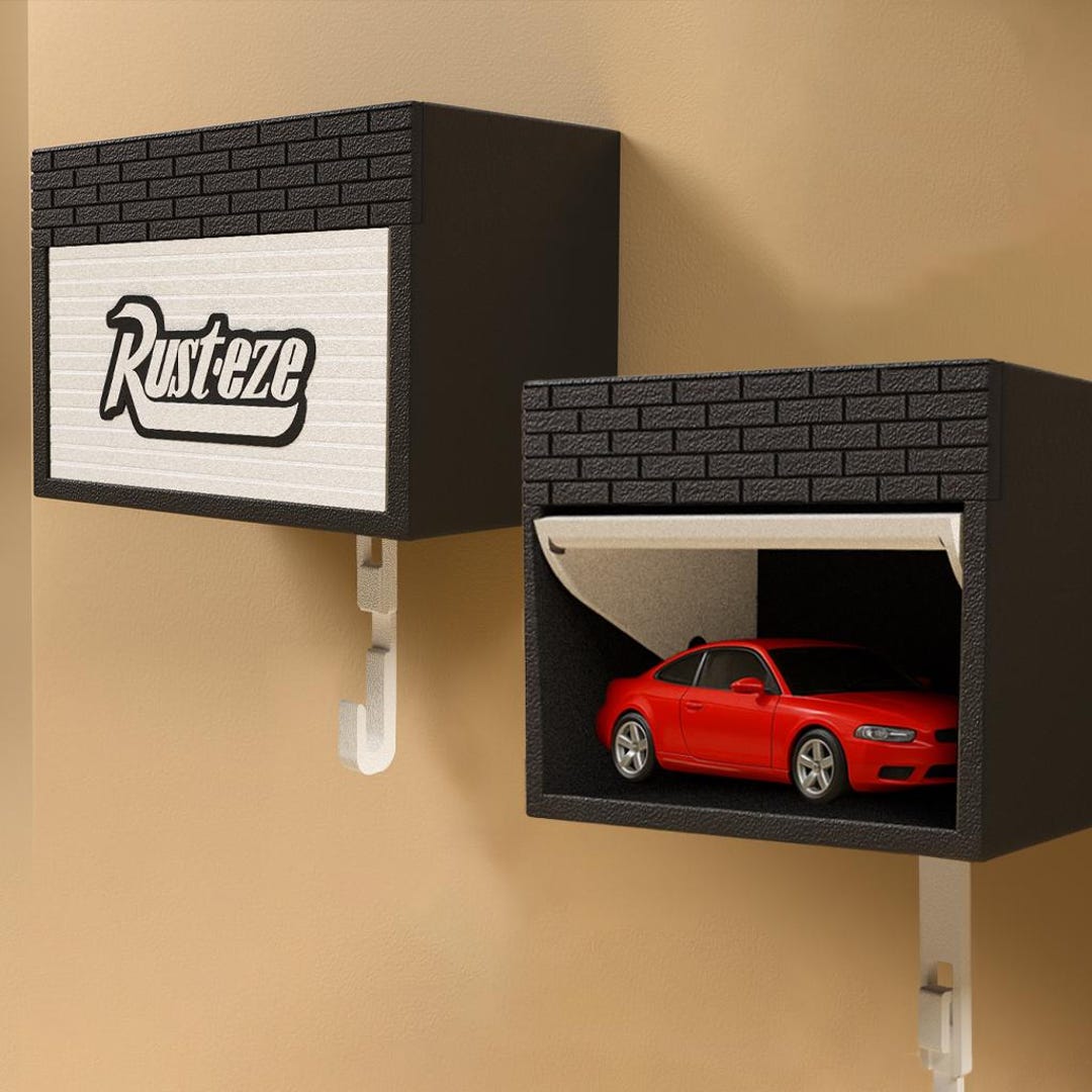 Wall Key Holder Garage Box: Car Display & Hanger - Rusteze - Etsy