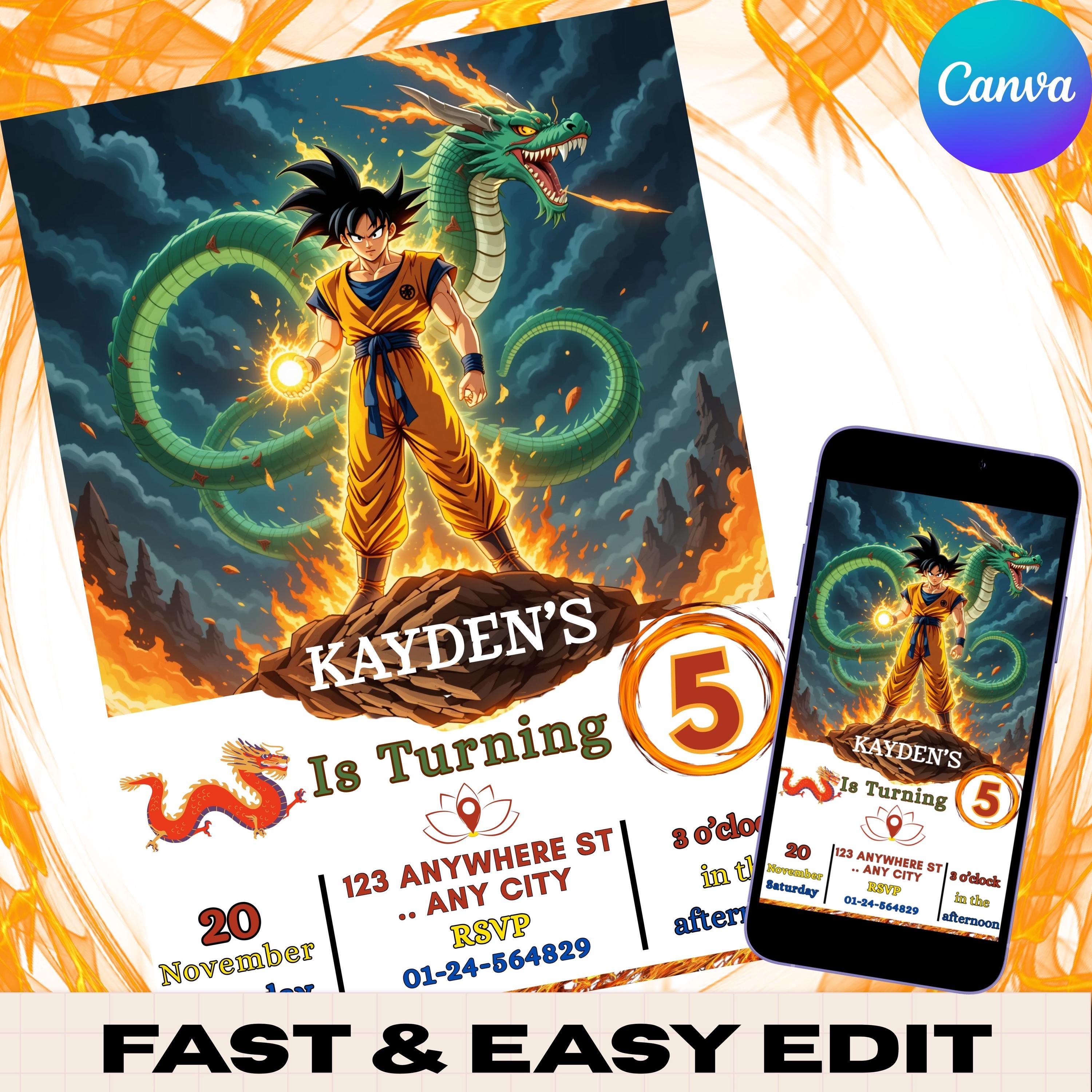 Dragon ball birthday card - Etsy 日本