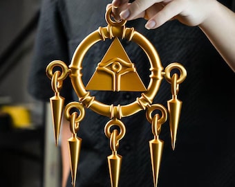 Anillo del Milenio impreso en 3D, accesorios de cosplay, decoración de exhibición del Antiguo Egipto, regalo vintage de Anime TCG para fanáticos