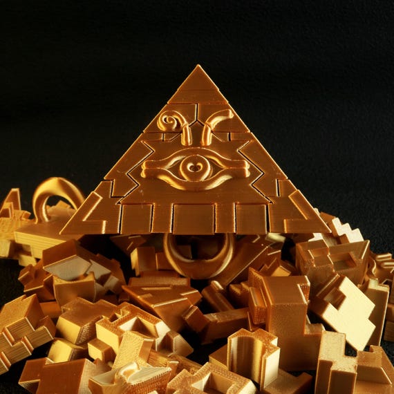 Yugioh Millennium Sarcophagus Deck Box Millennium Puzzle 3D Puzzle