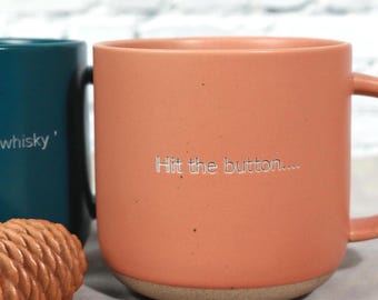 Engraved Ceramic Mug with Your Text, Custom Coffee Mug, 12 FL OZ Custom Mug Gift, Engraved Home Gift, Home Warming Gift, Christmas Gift